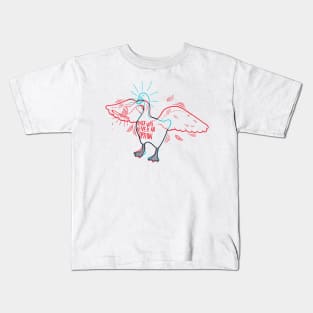 GOOSE GAME ANAGLYPH Kids T-Shirt